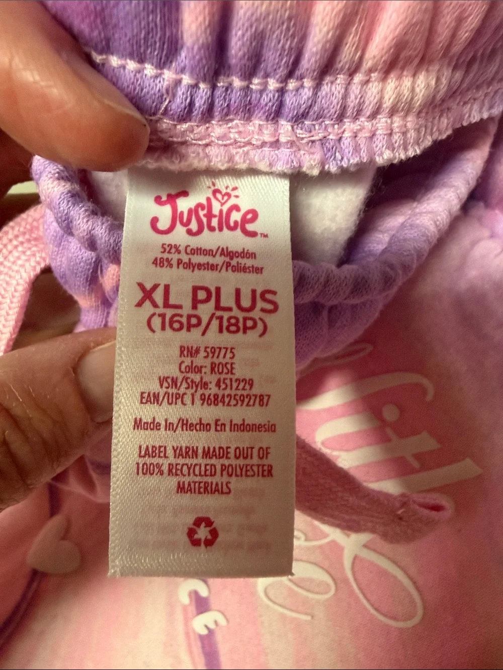 Justice soft knit